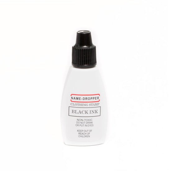 Black Refill Ink Bottle - Name-Dropper Stamp & Laundry Marker