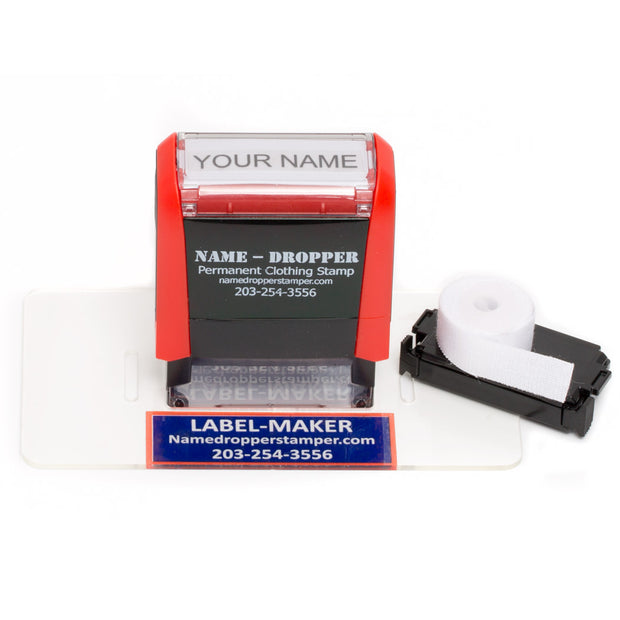 NAME-DROPPER™ Permanent Ink Clothing Stamp & Laundry Marker –